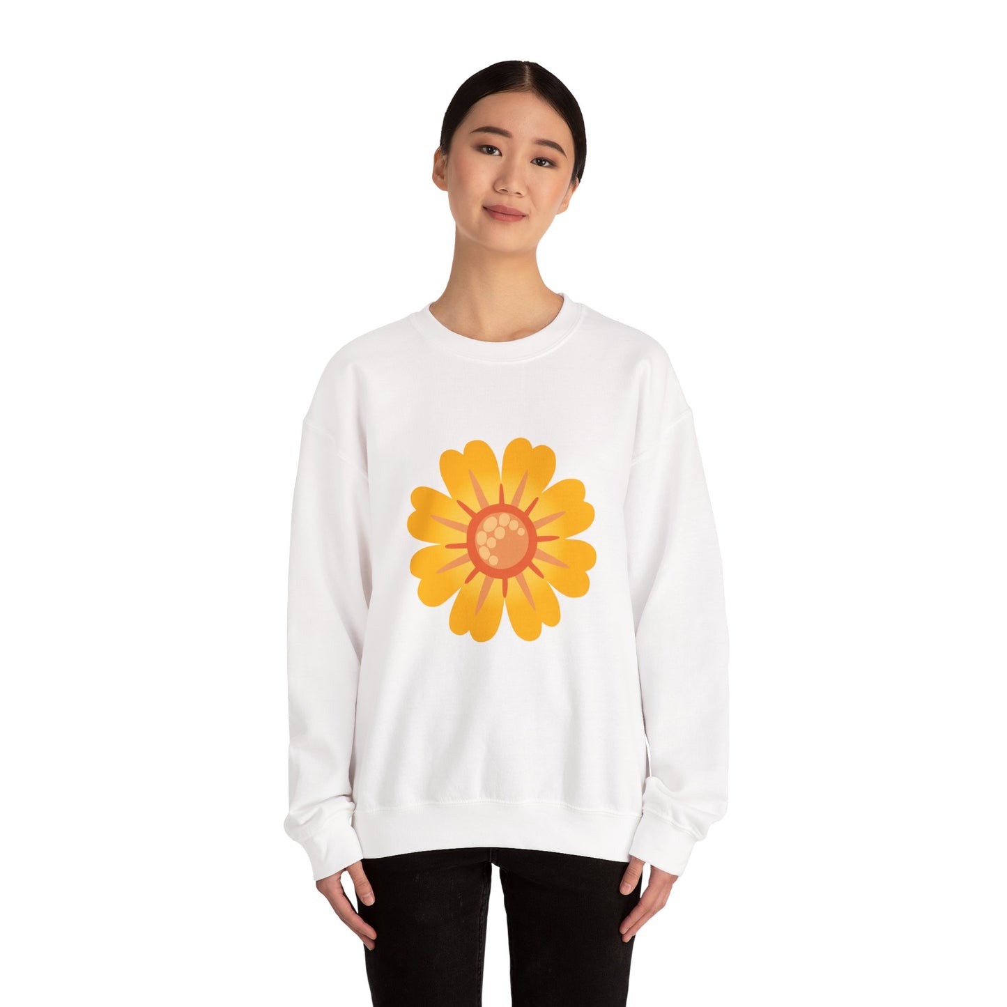 Sunshine Daisy Sweatshirt — Cute Flower Crewneck