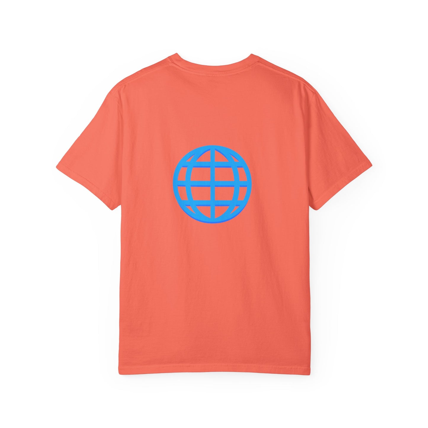 Blue Globe Icon T-Shirt | Minimal World Logo Tee