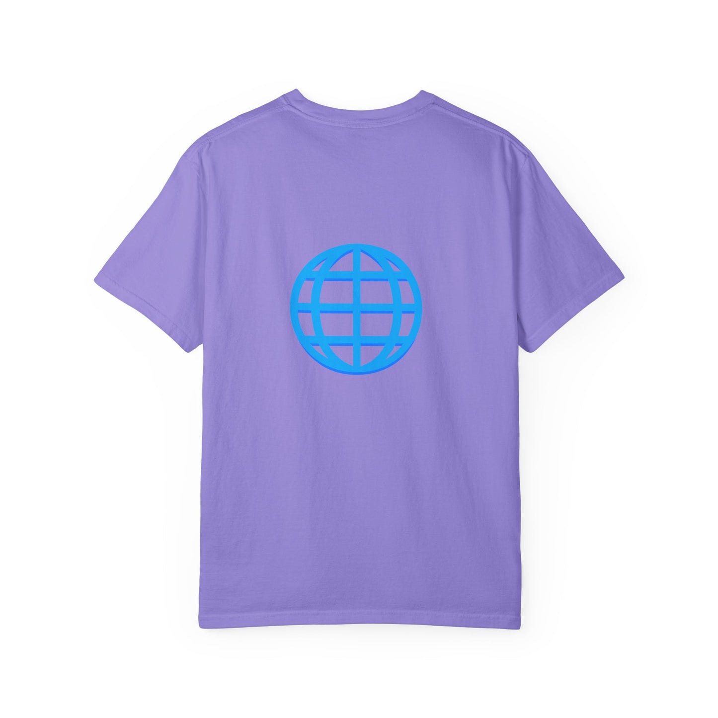 Blue Globe Icon T-Shirt | Minimal World Logo Tee