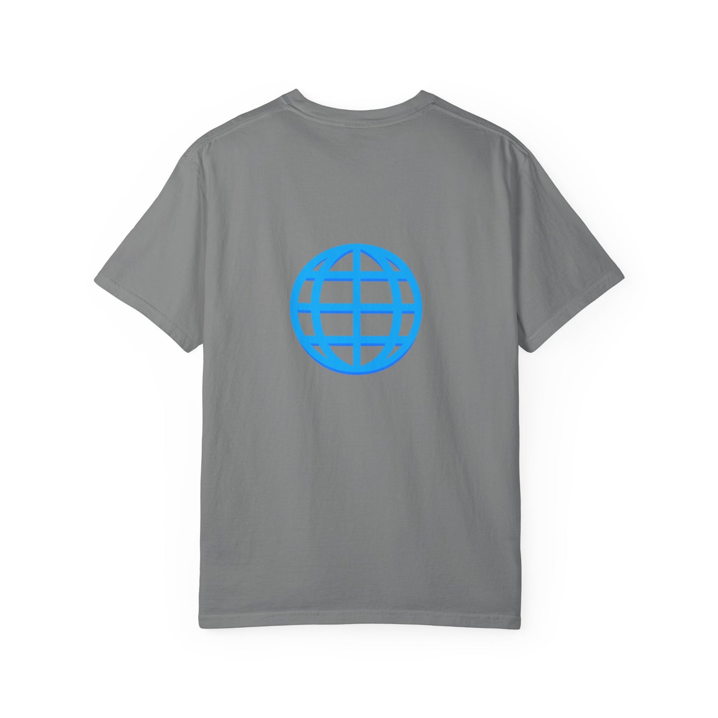 Blue Globe Icon T-Shirt | Minimal World Logo Tee