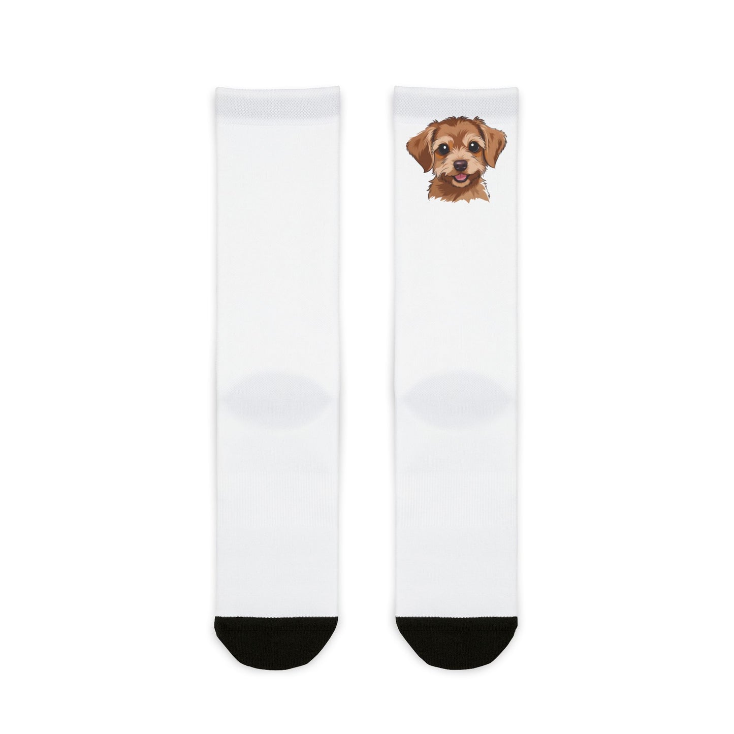 Cute Puppy Face Crew Socks