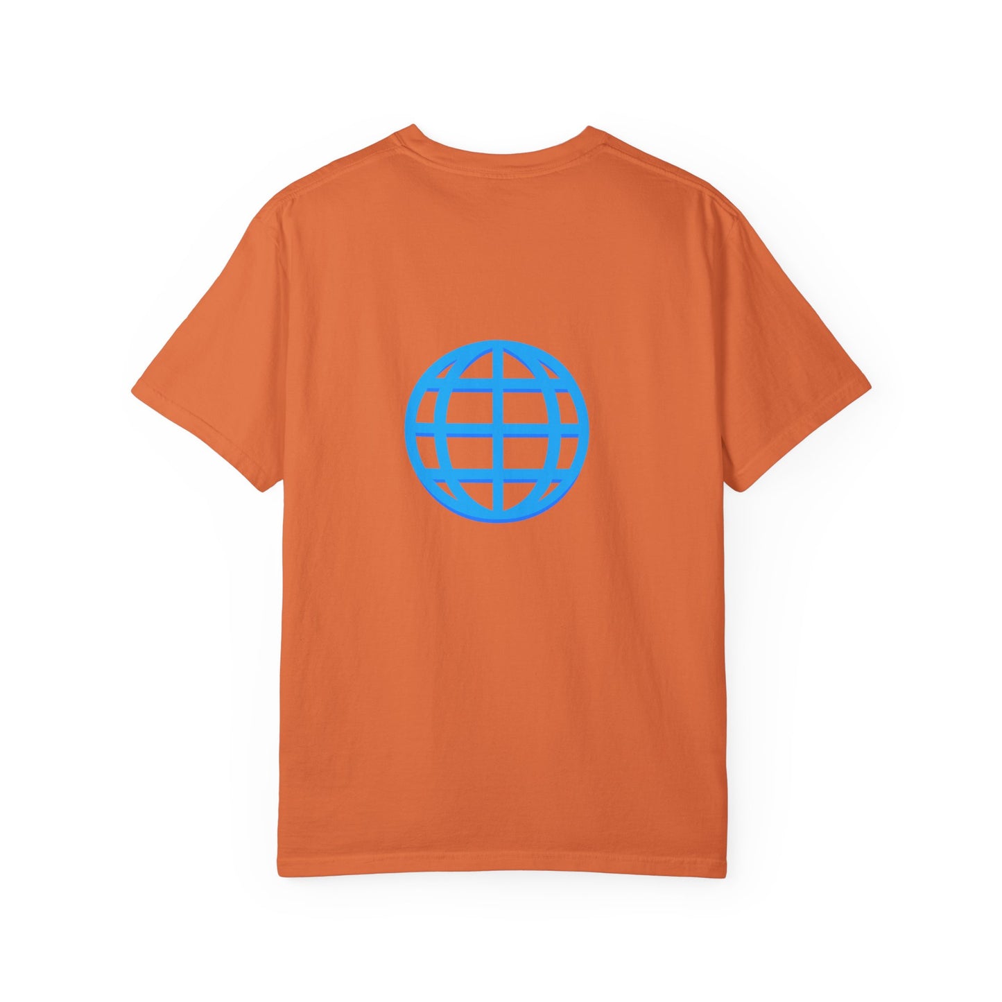 Blue Globe Icon T-Shirt | Minimal World Logo Tee