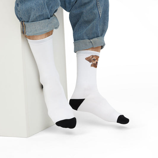 Cute Puppy Face Crew Socks