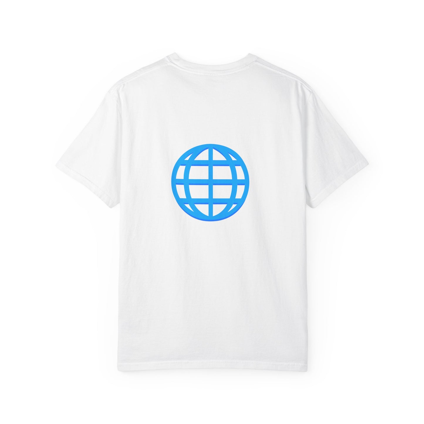 Blue Globe Icon T-Shirt | Minimal World Logo Tee