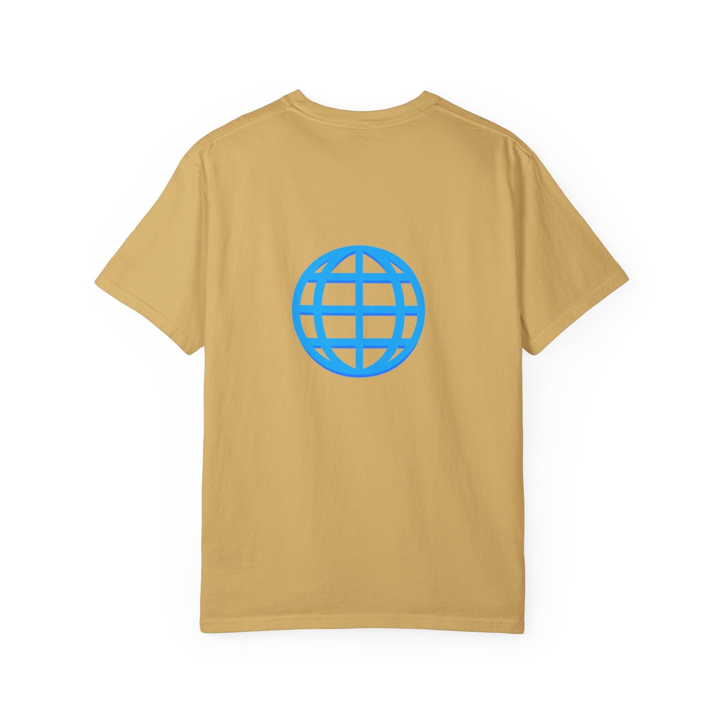 Blue Globe Icon T-Shirt | Minimal World Logo Tee